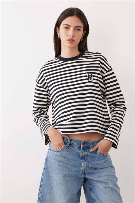 Свитшот с логотипом Gabby свободного кроя артикул 154707727