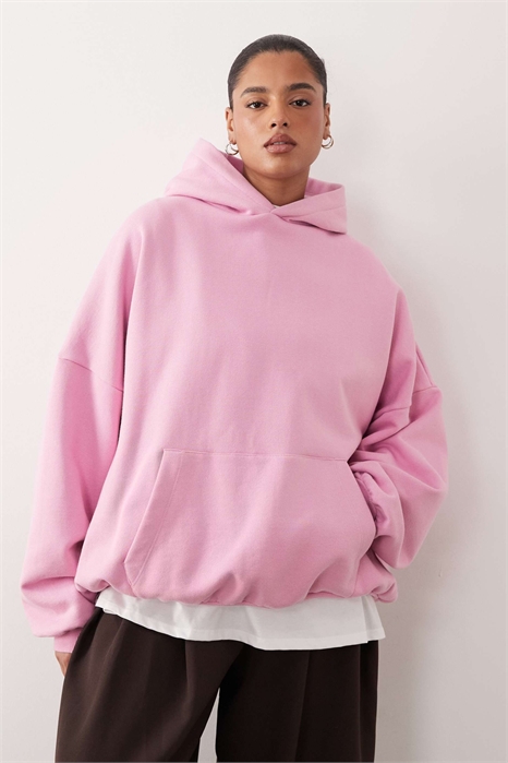 Оверсайз-худи премиум-класса из плотной ткани с капюшоном артикул 148921136