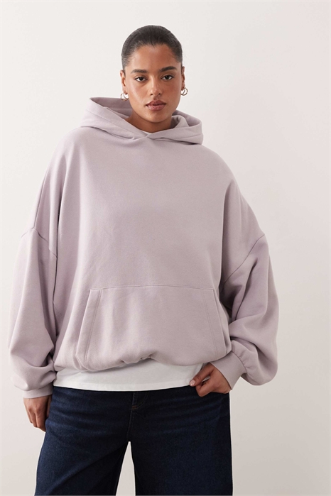 Оверсайз-худи премиум-класса из плотной ткани с капюшоном артикул 150931332