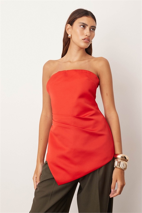 Бандо из структурированного атласа артикул 147901136