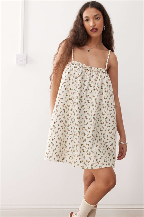 Мини-платье Kamalani с нежным цветочным принтом артикул 147264134