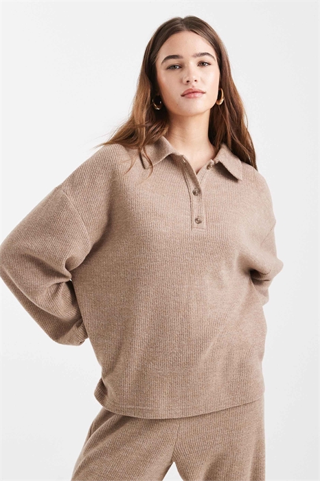 Толстовка с воротником из ворсистой ткани co-ord артикул 148069245