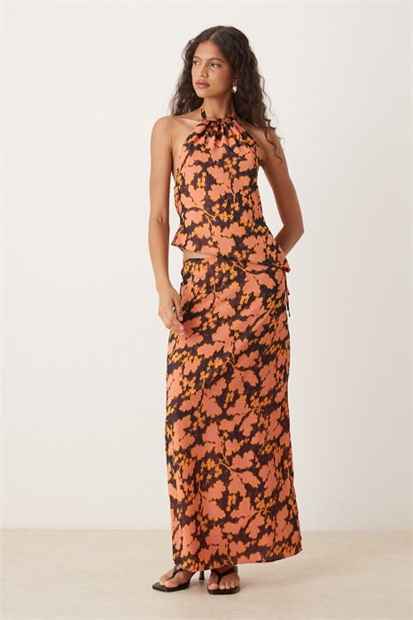 Длинная юбка из шифона с цветочным принтом от Jezza артикул 148028324