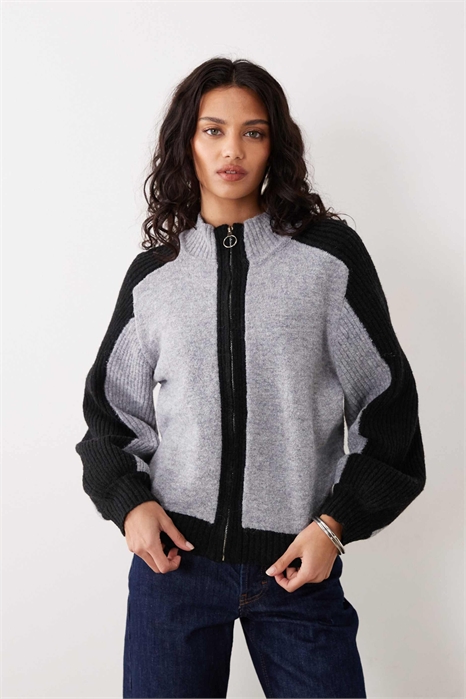 Свитер из трикотажа с застежкой-молнией от Asrar артикул 155589505