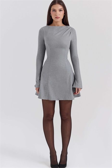 Мини-платье А-силуэта с длинными рукавами от Angelique артикул 149658704
