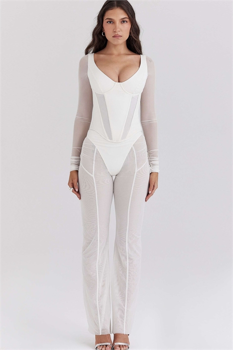 Брюки с высокой талией из сетчатого материала Avalon артикул 149634827