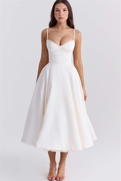 Платье-миди из тюля артикул 149634733