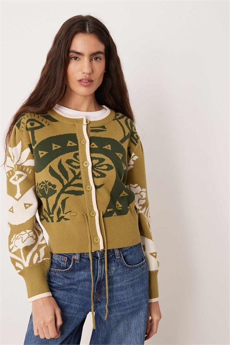 Короткий кардиган с регулируемой талией артикул 152557243