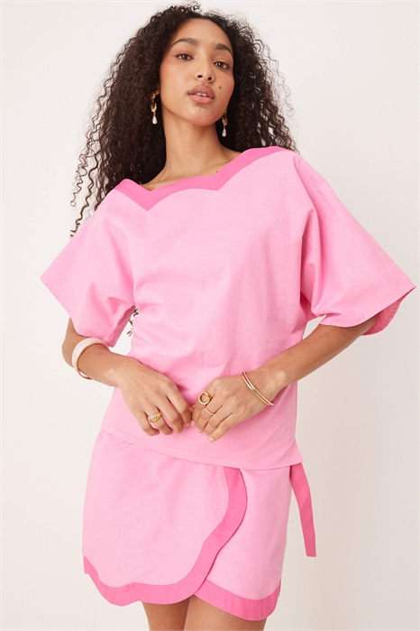 Топ с открытыми плечами co-ord артикул 148072794