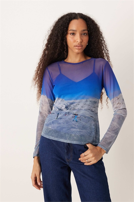 Сетчатая кофта с длинным рукавом для лыжных трасс артикул 151638685