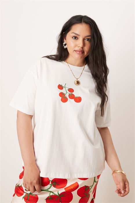 Футболка с принтом «Томат» co-ord артикул 148479955