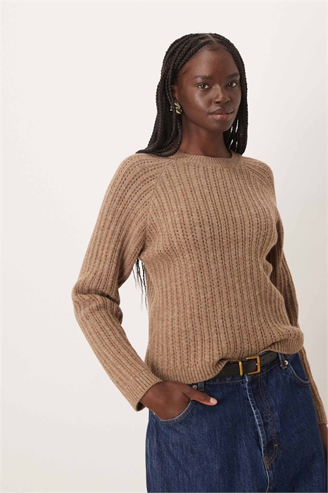 Свитер с открытой вязкой артикул 154169364