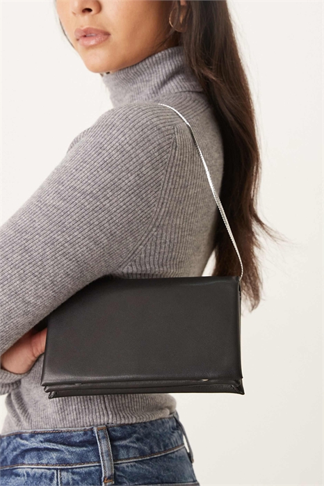 Кожаная сумка через плечо артикул 153665362