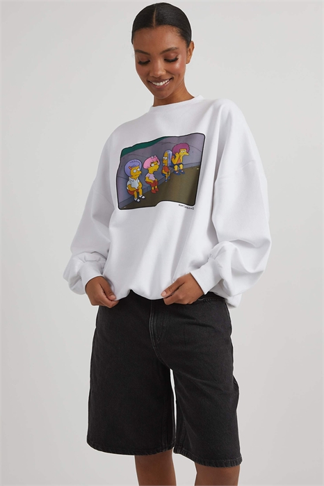 Лондон: «Симпсоны» — толстовка с Бартом в дороге артикул 150538698