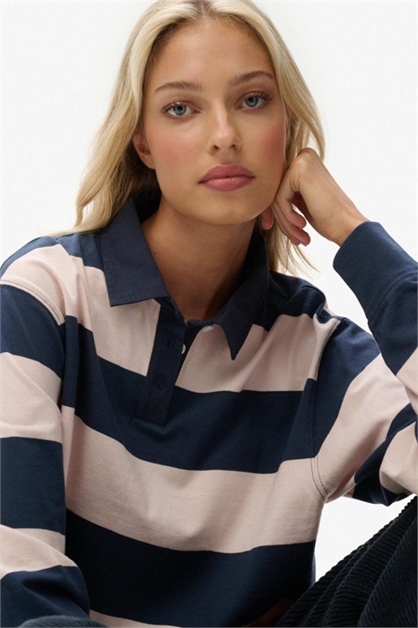 Укороченная рубашка-регби с полосками из серии «Athletic Essentials» артикул 154790766