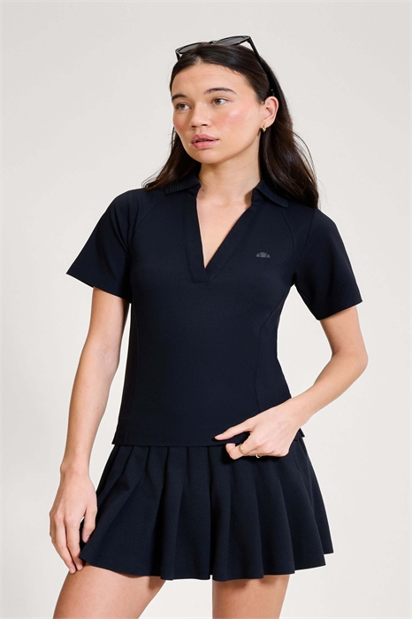 Футболка-поло из тюля артикул 156306960