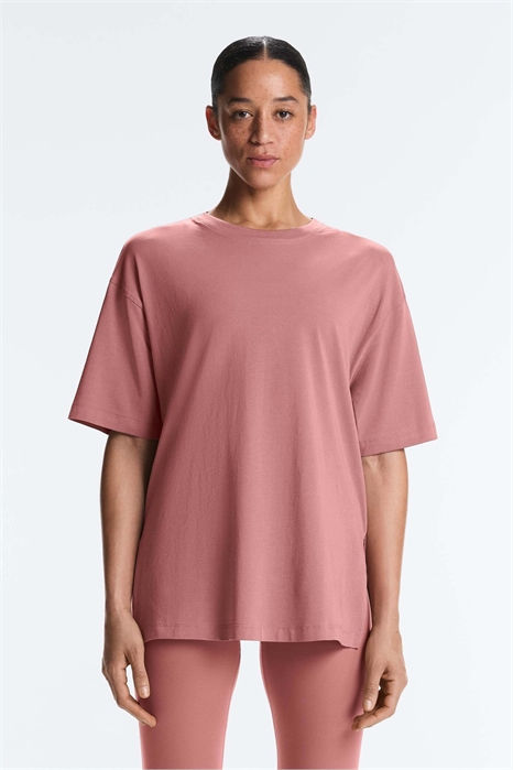 Футболка с короткими рукавами из смесовой ткани артикул 155525786