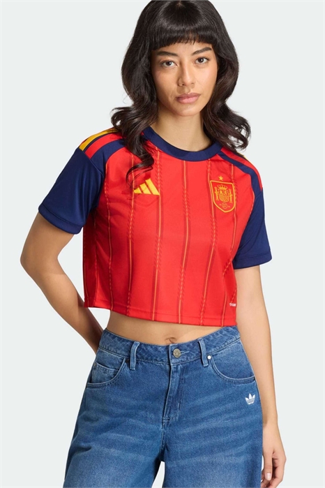 Домашняя футболка сборной Испании № 26 с укороченным кроем артикул 155778351