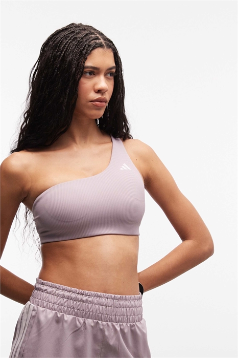 Бюстгальтер adidas Training Optime с одной бретелькой и легкой поддержкой артикул 152386203