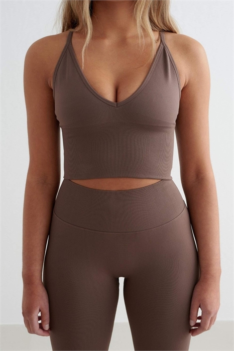 Бралетт с бесшовной спинкой в форме «маккиато» артикул 143428186