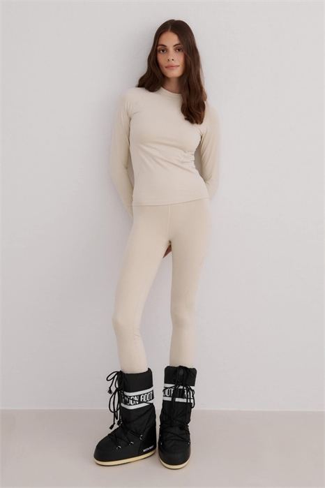 Леггинсы-термобелье цвета «кафе-о-ле» артикул 154093067