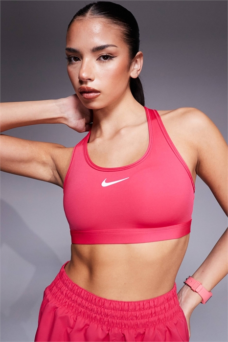 Спортивный бюстгальтер Swoosh со средней степенью поддержки артикул 147133115