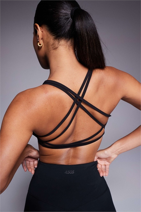 Бюстгальтер-студия с мягкой текстурой, легкой поддержкой и перекрещивающимися бретелями на спине, со съемными вставками артикул 150523180