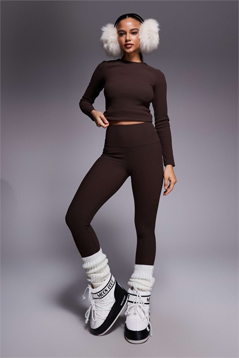 ASOS 4505 — термолегинсы для лыж с ребристой флисовой подкладкой и функцией отвода пота артикул 149631530