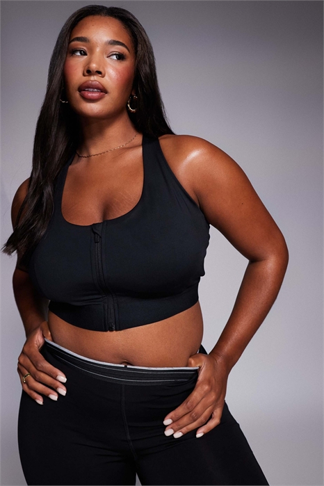 Спортивный бюстгальтер Curve Icon с высоким вырезом и поддержкой, съемными вставками и регулируемыми бретелями артикул 139618402