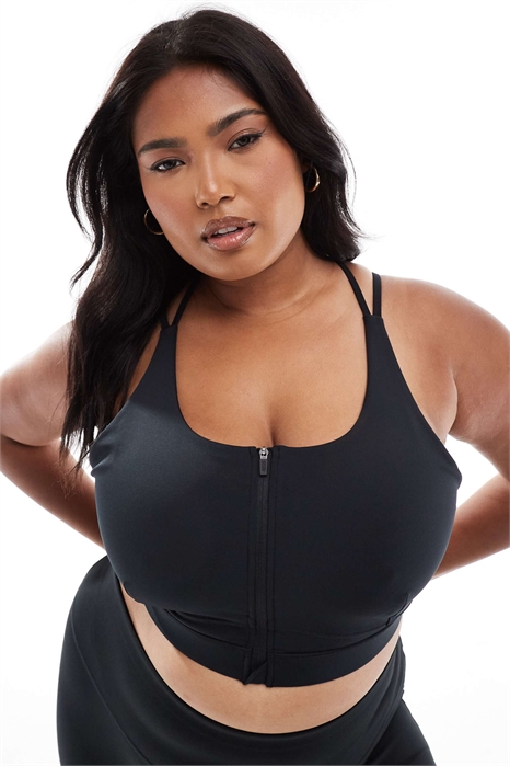 Спортивный бюстгальтер Curve Icon с высоким вырезом и поддержкой, съемными вставками и регулируемыми бретелями артикул 136122237