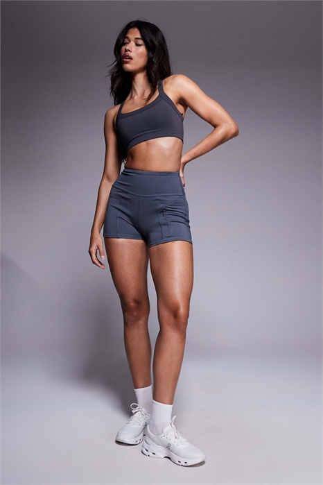 Беговые шорты с высокой талией длиной 3 дюйма и карманом на молнии для телефона артикул 146137203