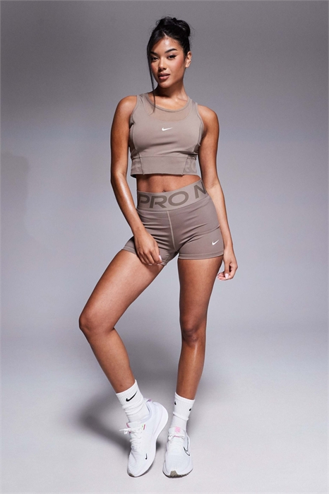 Шорты-леггинсы Nike Pro Training Dri-FIT Sculpt с высокой талией и длиной 7,6 см артикул 137316468