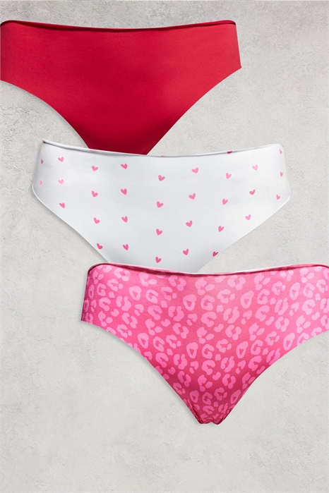 ASOS DESIGN Curve, набор из 3 штук: трусики-бразилианки без отпечатков и с кружевом артикул 150178425