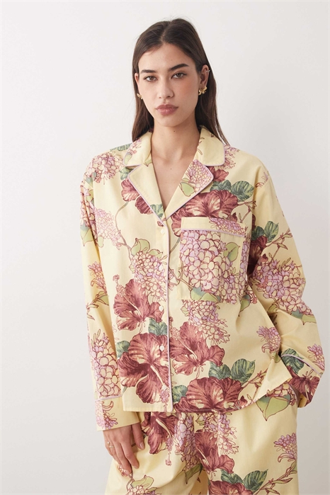 Рубашка-пижама из поплина co-ord артикул 155541511