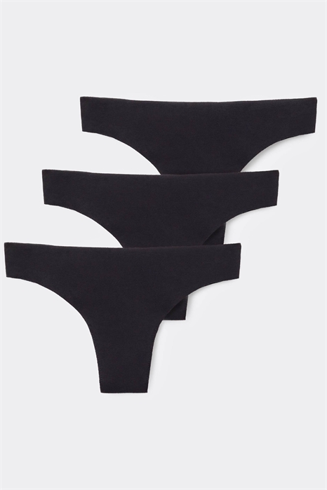 Набор из 3-х бесшовных трусиков бразильского кроя артикул 153698105