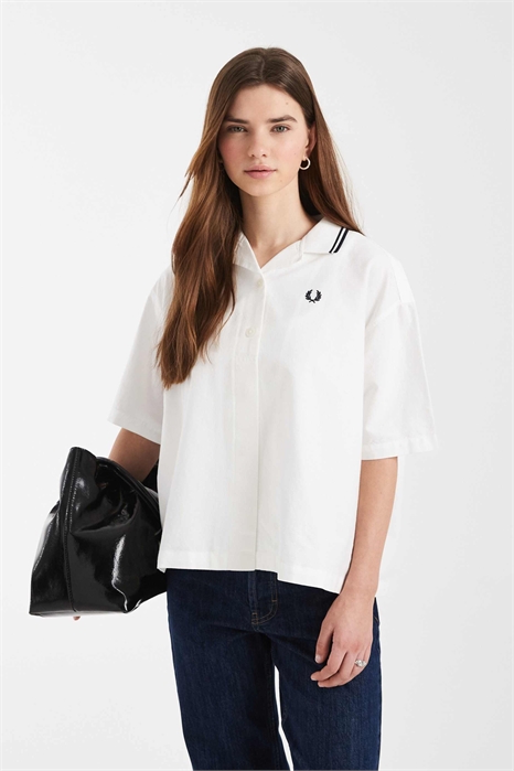 Рубашка с логотипом и отложной планкой артикул 154960879