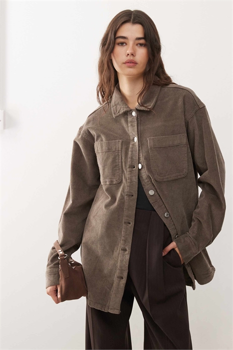 Рубашка из шнура свободного кроя артикул 151739424