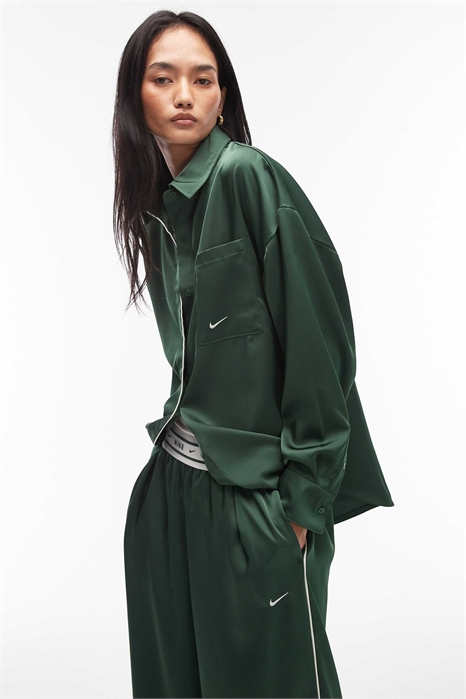 Рубашка с длинными рукавами из сатина артикул 149959753