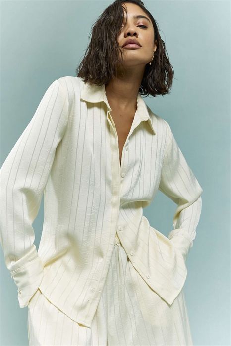 Блузка в полоску артикул 155741672