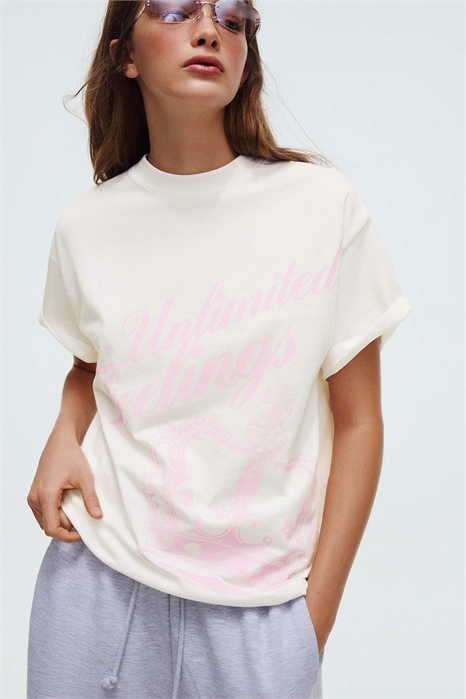 Футболка с коротким рукавом и принтом артикул 156163128