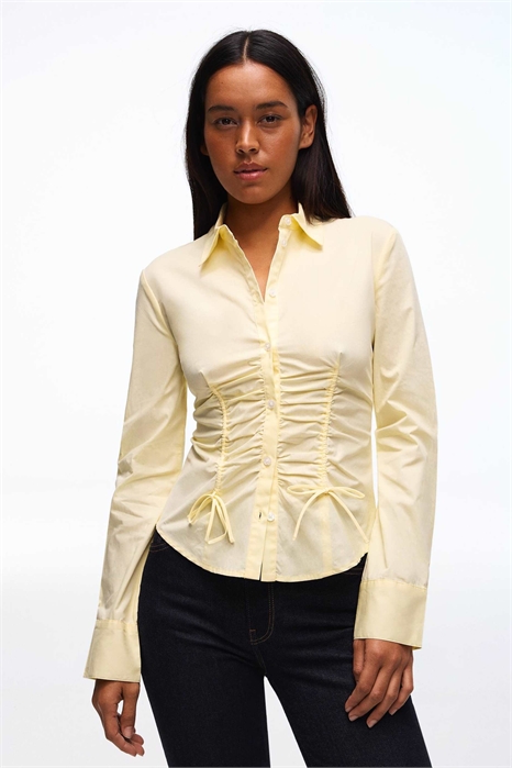 Рубашка из поплина с сборками артикул 155165098