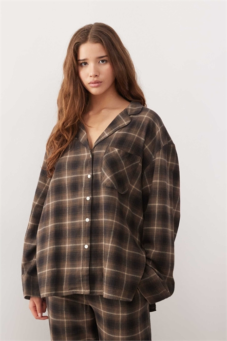 Рубашка свободного кроя co-ord артикул 152420555