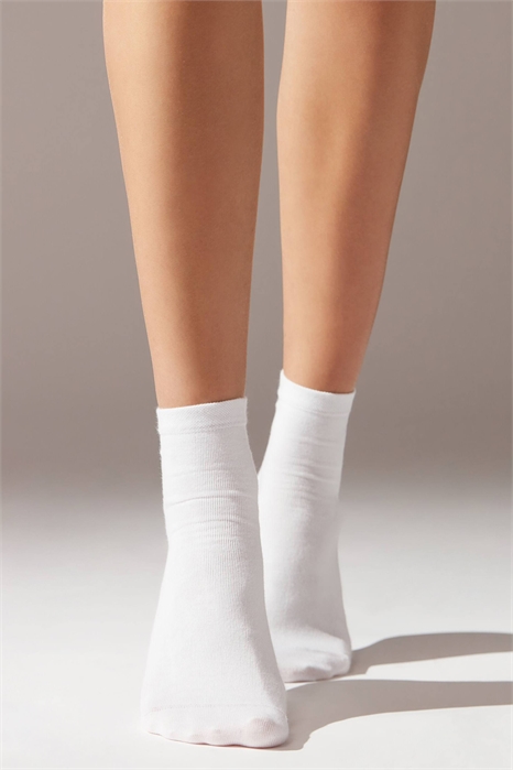 Короткие носки с декоративной окантовкой артикул 153539890