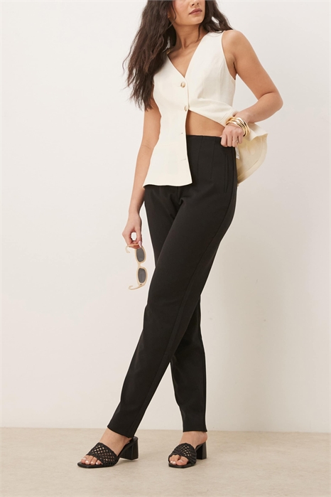 Брюки с высокой талией и прямым кроем в стиле «микс-энд-матч» артикул 139623982