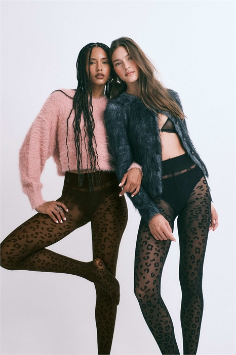 Прозрачные колготки с животным принтом, плотность 30 ден артикул 153374658