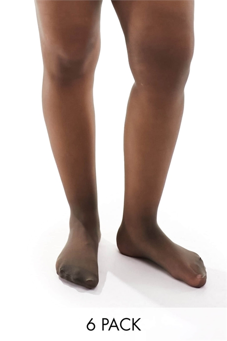 Колготки Curve, 6 пар в упаковке, плотность 15 ден, устойчивые к затяжкам артикул 132381772