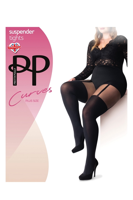 Кольчатые колготки с имитацией подтяжек артикул 144017670