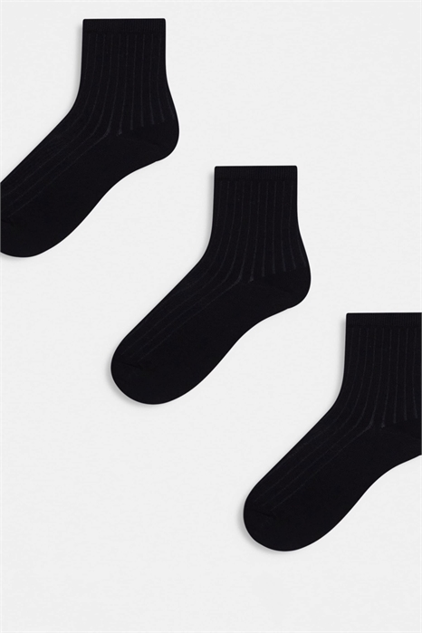 Набор из 3 пар ребристых носков Bella артикул 133132757