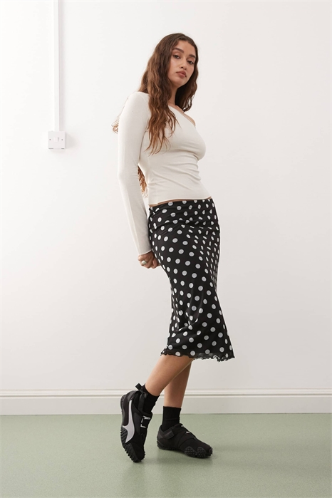 Сетчатая юбка средней длины артикул 151415604