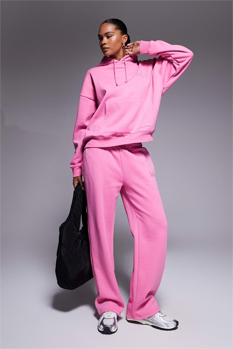 Широкие джоггеры с логотипом из стразов и высоким содержанием хлопка co-ord артикул 151737370